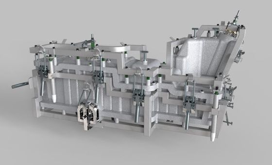 500L燃料プラスチック タンク型、完全なフレームワーク重いクランプ回転成形型