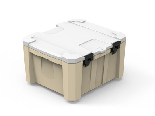 Rotomoldedは二重壁のロック システムが付いているプラスチック クーラー150Lの冷蔵庫を分ける