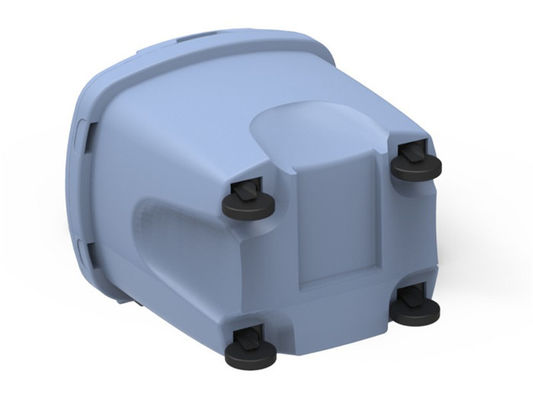 LLDPE の回転成形品単一壁のふたの耐摩耗性が付いている 150L のゴミ箱