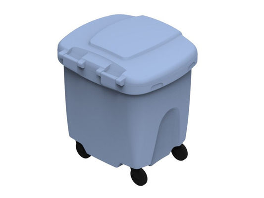 LLDPE の回転成形品単一壁のふたの耐摩耗性が付いている 150L のゴミ箱