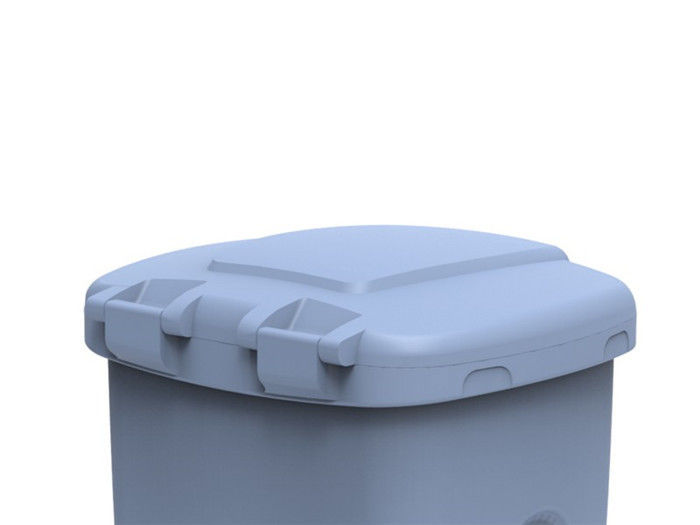 LLDPE の回転成形品単一壁のふたの耐摩耗性が付いている 150L のゴミ箱